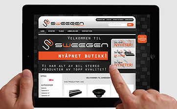 Bilde av websiden til www.sweegen.no