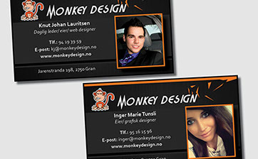 Bilde av monkey design vist kort